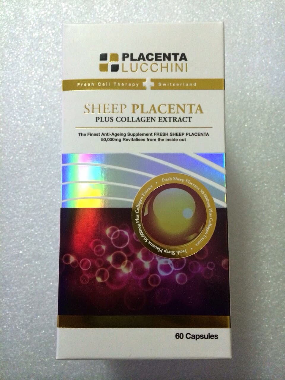 Lucchini Sheep Placenta  Soft Gel Capsules_500GS WHITE REVER